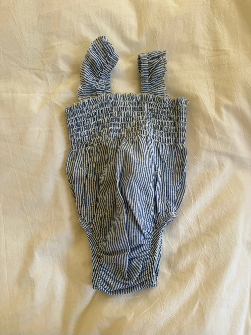 Nature Baby Striped Smocked Romper